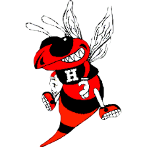 Hickory Bees - red and black logo